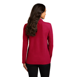 Port Authority Ladies Silk Touch Long Sleeve Polo. L500LS