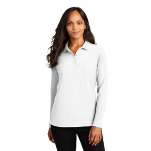 Port Authority Ladies Silk Touch Long Sleeve Polo. L500LS