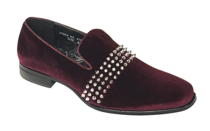 After Midnight 6787 Men’s Velvet Loafers Studded Slip-On Prom Party Dress Shoes