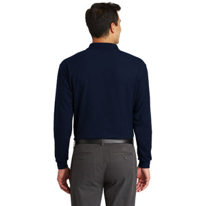 Port Authority Long Sleeve Silk Touch Polo with Pocket. K500LSP