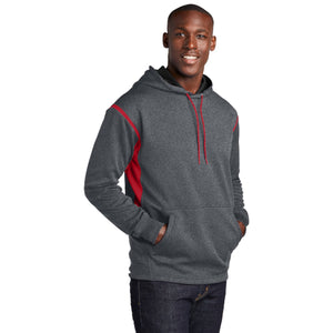 Sport-Tek Tech Fleece Colorblock Hooded Sweatshirt. F246
