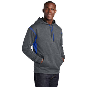 Sport-Tek Tech Fleece Colorblock Hooded Sweatshirt. F246