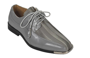 Expressions 4925 Men’s Dress Shoes Glossy Lace-Up Square Toe