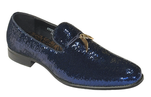 After Midnight 6759 Men’s Sequin Loafers Dress Shoes Formal Slip-On Prom Wedding Party Shoes
