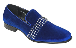 After Midnight 6787 Men’s Velvet Loafers Studded Slip-On Prom Party Dress Shoes