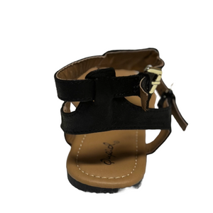 Qupid Archer-506 Fishtail Thong Sandal with Ankle Strap