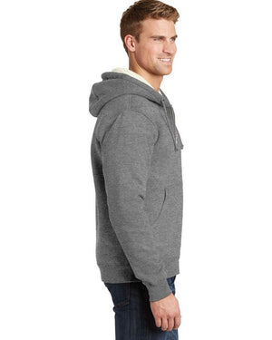 CornerStone Heavyweight Sherpa-Lined Hooded Fleece Jacket. CS625