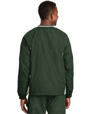 Sport-Tek Tipped V-Neck Raglan Wind Shirt. JST62