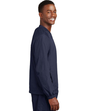 Sport-Tek V-Neck Raglan Wind Shirt. JST72