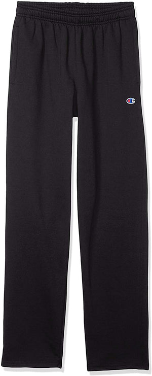 Champion Mens Powerblend Fleece Open Bottom Pants
