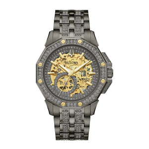 Bulova Crystal Automatic Mens Watch 98A293