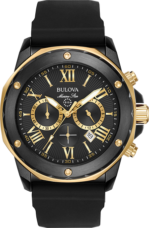 Bulova Marine Star Quartz Mens Watch 98B278