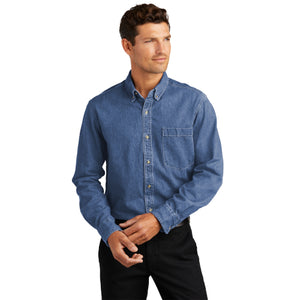 Port Authority Heavyweight Denim Shirt. S100