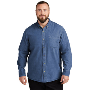 Port Authority Heavyweight Denim Shirt. S100