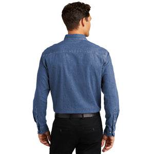 Port Authority Heavyweight Denim Shirt. S100