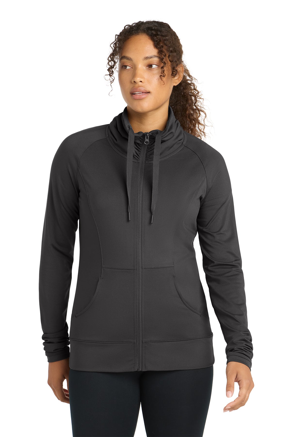 Sport-Tek Ladies Sport-Wick Stretch Full-Zip Jacket. LST852