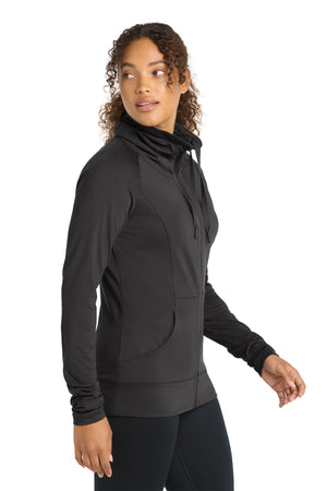 Sport-Tek Ladies Sport-Wick Stretch Full-Zip Jacket. LST852