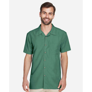 Harriton Men's Barbados Textured Camp Shirt - M560