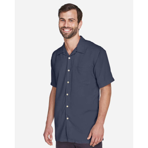 Harriton Men's Bahama Cord Camp Shirt