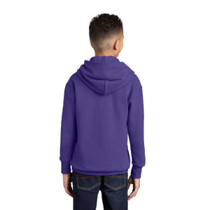 Port & Company - Youth Core Fleece Pullover Hooded Sweatshirt.  PC90YH