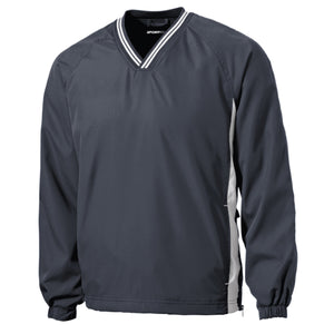 Sport-Tek Tipped V-Neck Raglan Wind Shirt. JST62