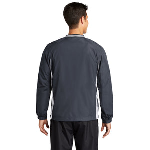 Sport-Tek Tipped V-Neck Raglan Wind Shirt. JST62