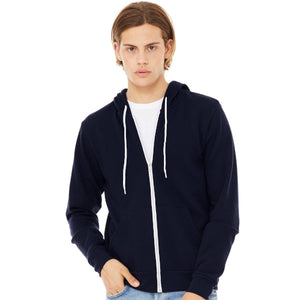 Bella + Canvas Unisex Poly-Cotton Fleece Full-Zip Hoodie - 3739
