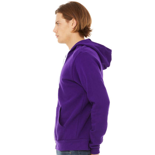 Bella + Canvas Unisex Poly-Cotton Fleece Full-Zip Hoodie - 3739