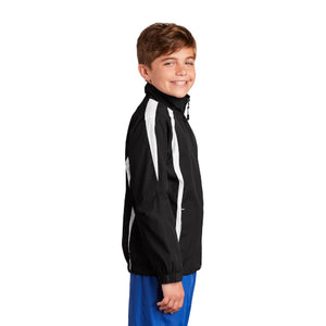 Sport-Tek Youth Colorblock Raglan Jacket. YST60