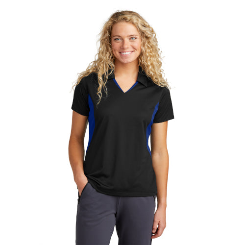 Sport-Tek Ladies Side Blocked Micropique Sport-Wick Polo. LST655