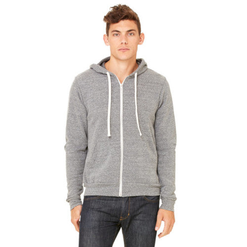 Unisex Triblend Sponge Fleece Full-Zip Hoodie