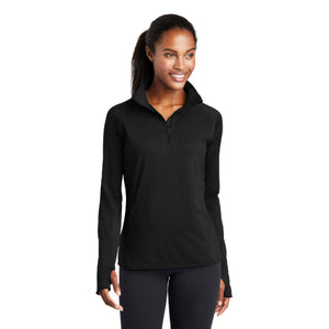 Sport-Tek Ladies Sport-Wick Stretch 1/2-Zip Pullover. LST850