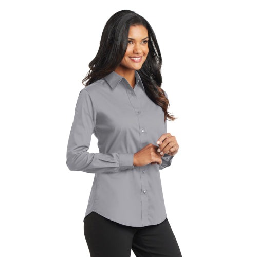 Port Authority Ladies Long Sleeve Value Poplin Shirt. L632