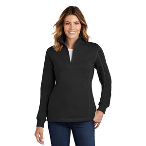 Sport-Tek Ladies 1/4-Zip Sweatshirt. LST253