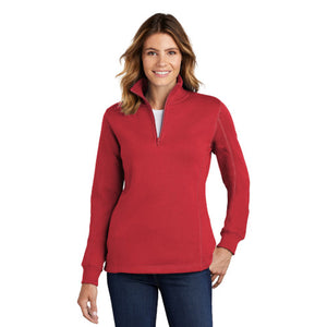 Sport-Tek Ladies 1/4-Zip Sweatshirt. LST253