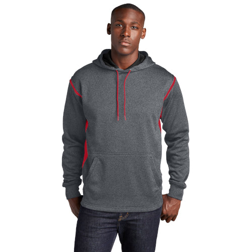 Sport-Tek Tech Fleece Colorblock Hooded Sweatshirt. F246