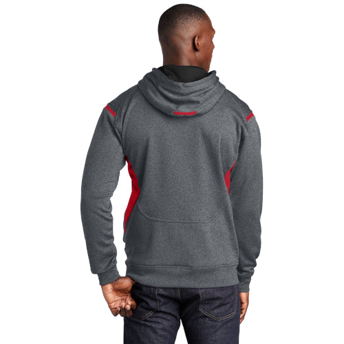 Sport-Tek Tech Fleece Colorblock Hooded Sweatshirt. F246