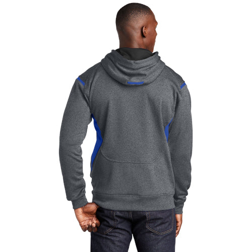 Sport-Tek Tech Fleece Colorblock Hooded Sweatshirt. F246