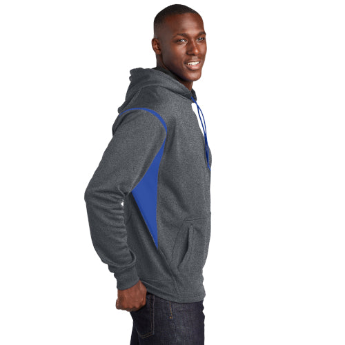 Sport-Tek Tech Fleece Colorblock Hooded Sweatshirt. F246