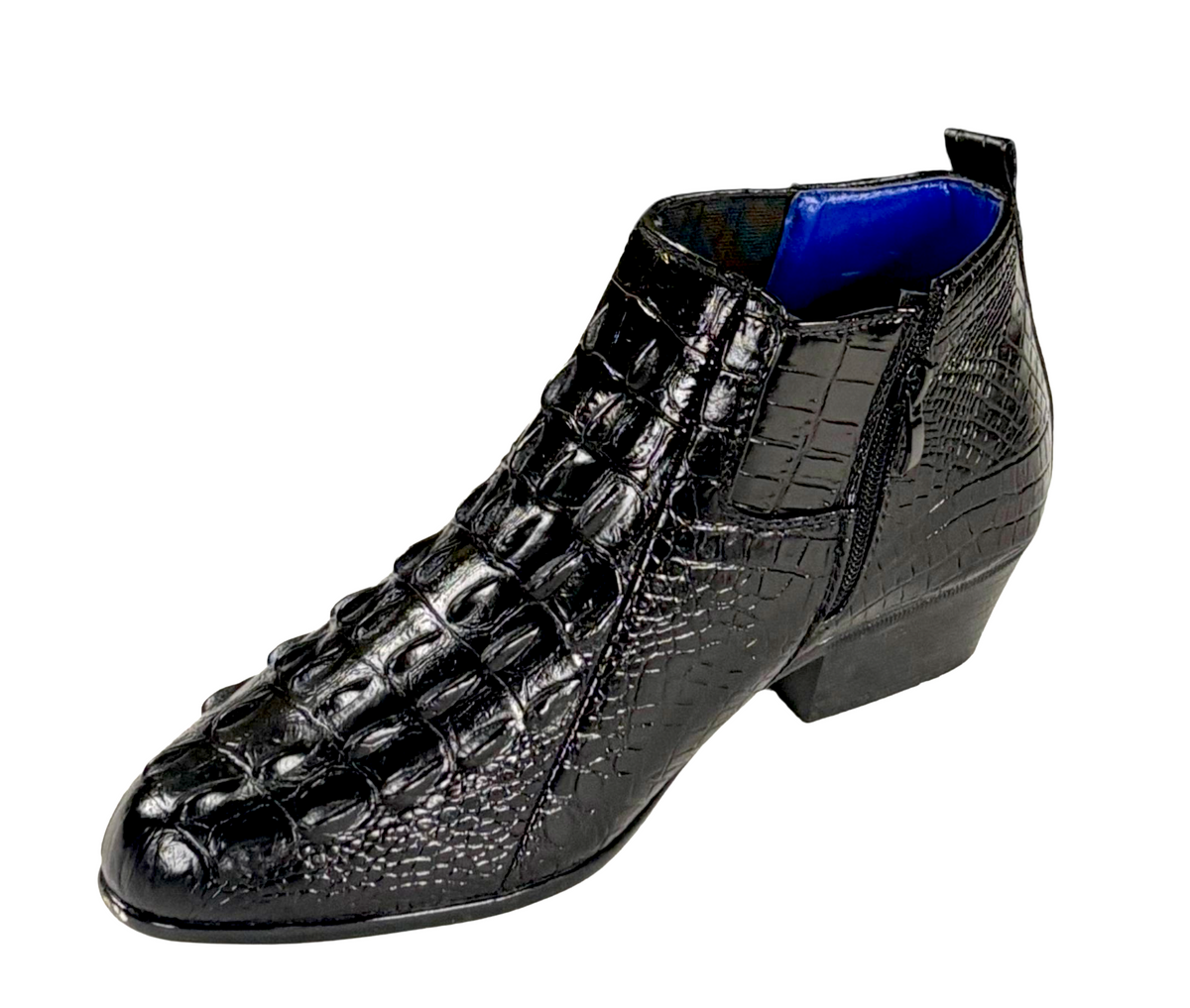 Roberto Chillini 5157 Men's Croc Print Dress Boots