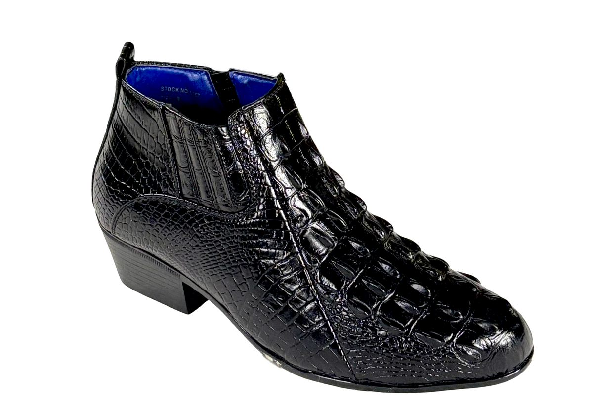 Roberto Chillini 5157 Men's Croc Print Dress Boots