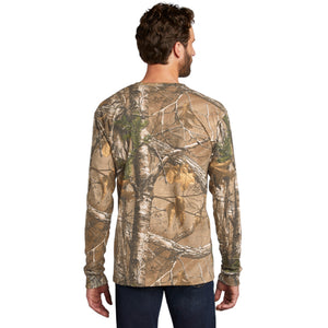 Russell Outdoors Realtree Long Sleeve Explorer 100% Cotton T-Shirt with Pocket. S020R