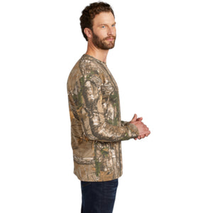 Russell Outdoors Realtree Long Sleeve Explorer 100% Cotton T-Shirt with Pocket. S020R