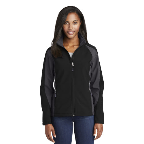 Sport-Tek Ladies Colorblock Soft Shell Jacket. LST970