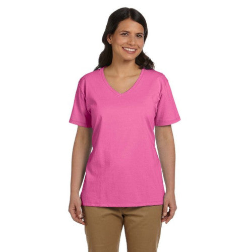 Hanes Ladies' 6.1 oz. Tagless® V-Neck T-Shirt