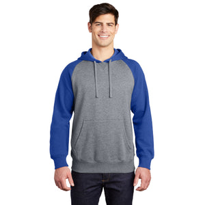 Sport-Tek Raglan Colorblock Pullover Hooded Sweatshirt. ST267