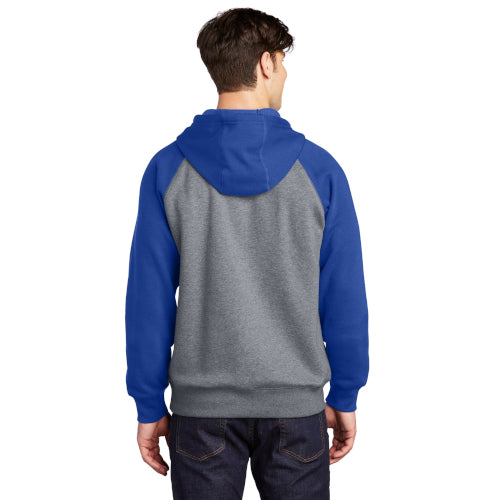 Sport-Tek Raglan Colorblock Pullover Hooded Sweatshirt. ST267