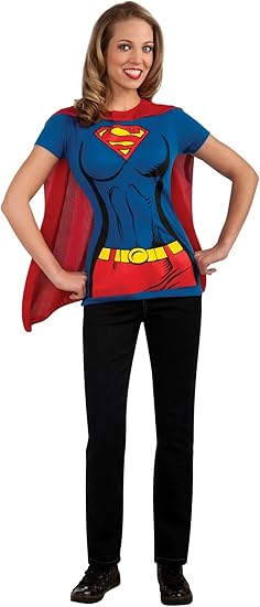 Rubies DC Comics Super Girl T-Shirt with Cape, Costume