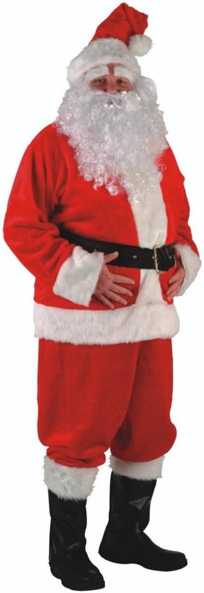 Regal Plush Santa Claus Suit for Adults