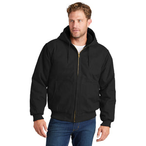 CornerStone Washed Duck Cloth Insulated Hooded Work Jacket. CSJ41